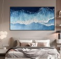Blue abstract Ocean 2 wall art minimalism texture